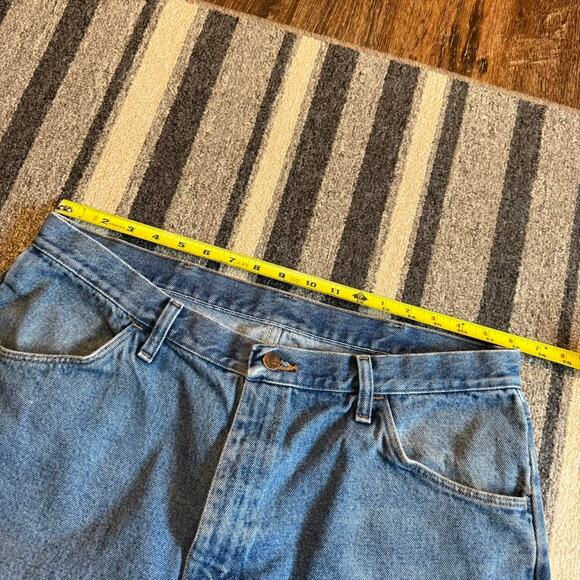 Baggy Rustler Blue Denim Shorts Baggy Grunge Skater Sz.38 - Picture 6 of 6